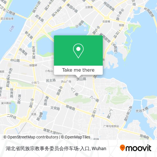 湖北省民族宗教事务委员会停车场-入口 map