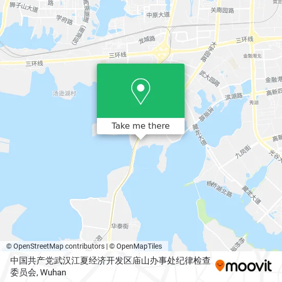 中国共产党武汉江夏经济开发区庙山办事处纪律检查委员会 map