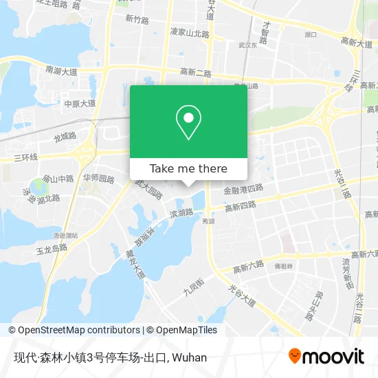 现代·森林小镇3号停车场-出口 map