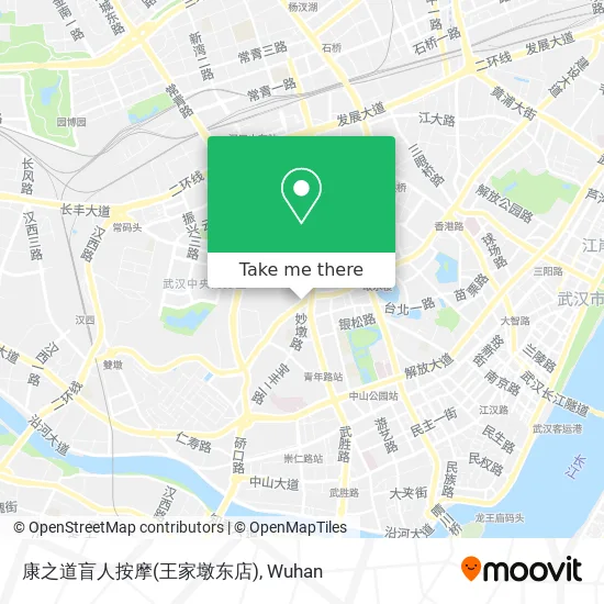 康之道盲人按摩(王家墩东店) map