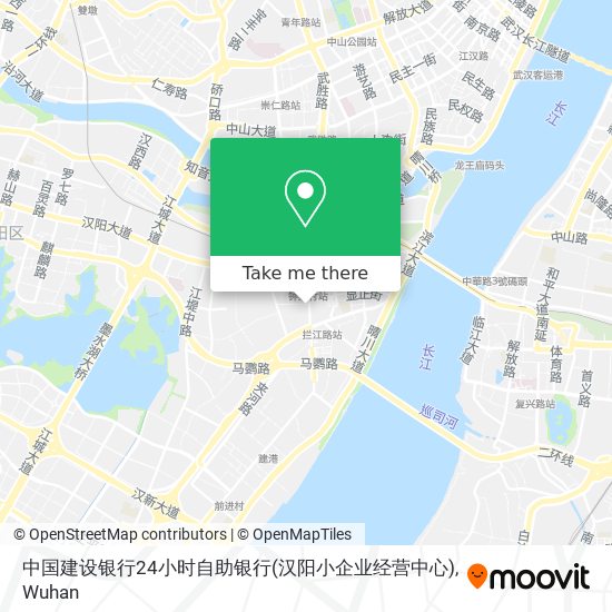 中国建设银行24小时自助银行(汉阳小企业经营中心) map