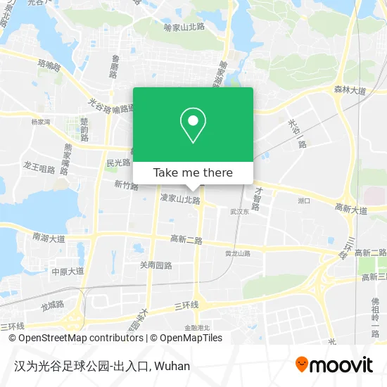 汉为光谷足球公园-出入口 map