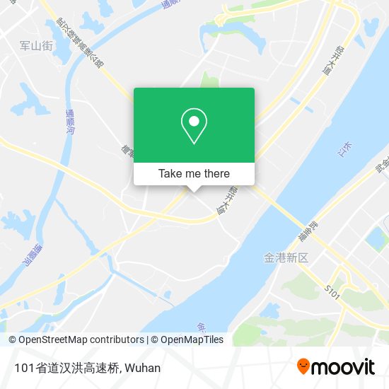 101省道汉洪高速桥 map