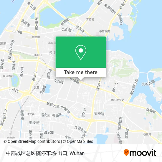 中部战区总医院停车场-出口 map