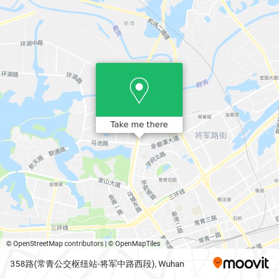 358路(常青公交枢纽站-将军中路西段) map