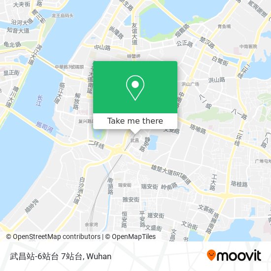 武昌站-6站台 7站台 map
