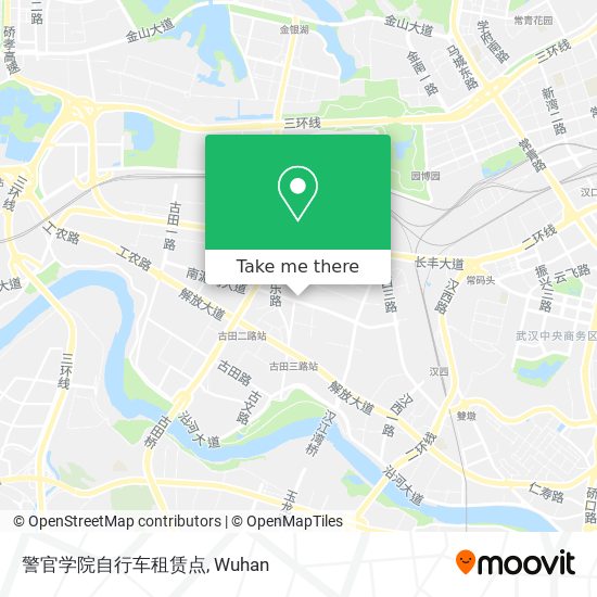 警官学院自行车租赁点 map