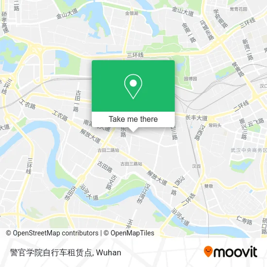 警官学院自行车租赁点 map