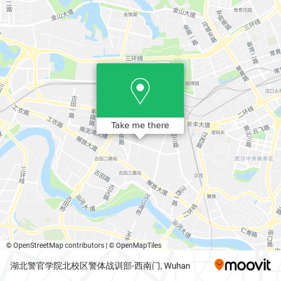 湖北警官学院北校区警体战训部-西南门 map