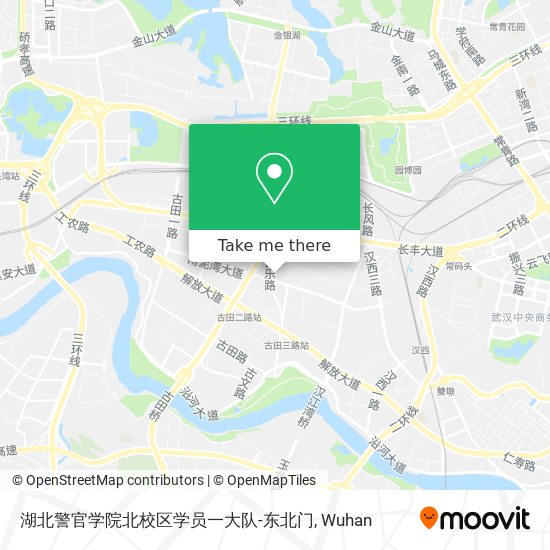 湖北警官学院北校区学员一大队-东北门 map