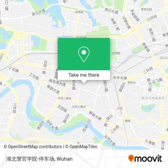 湖北警官学院-停车场 map