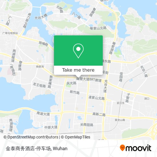 金泰商务酒店-停车场 map