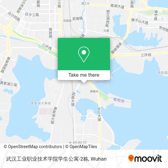 武汉工业职业技术学院学生公寓-2栋 map