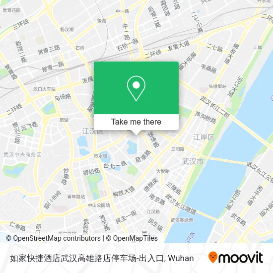 如家快捷酒店武汉高雄路店停车场-出入口 map