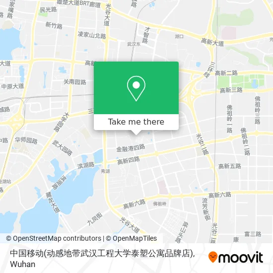 中国移动(动感地带武汉工程大学泰塑公寓品牌店) map