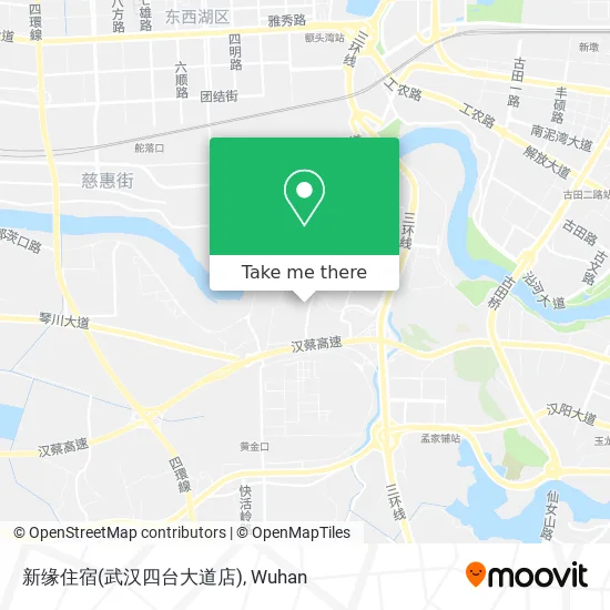 新缘住宿(武汉四台大道店) map