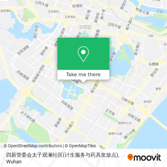 四新管委会太子观澜社区(计生服务与药具发放点) map