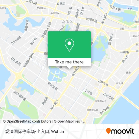 观澜国际停车场-出入口 map