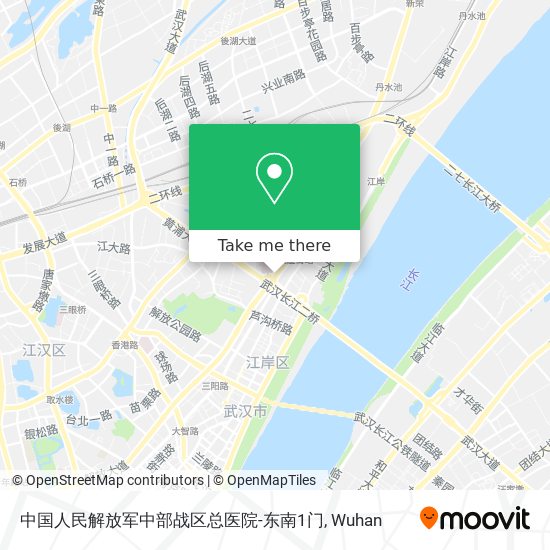 中国人民解放军中部战区总医院-东南1门 map