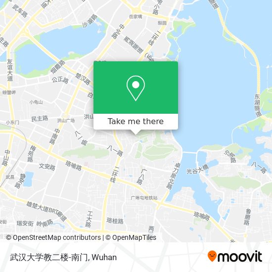 武汉大学教二楼-南门 map