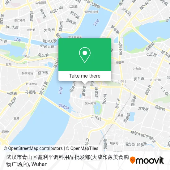 武汉市青山区鑫利平调料用品批发部(大成印象美食购物广场店) map