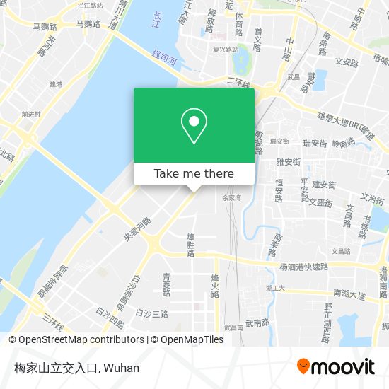 梅家山立交入口 map