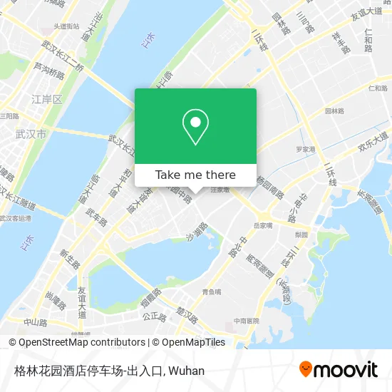 格林花园酒店停车场-出入口 map