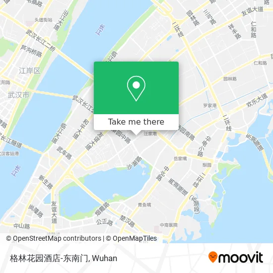 格林花园酒店-东南门 map