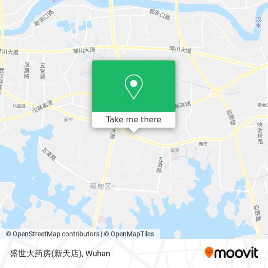 盛世大药房(新天店) map