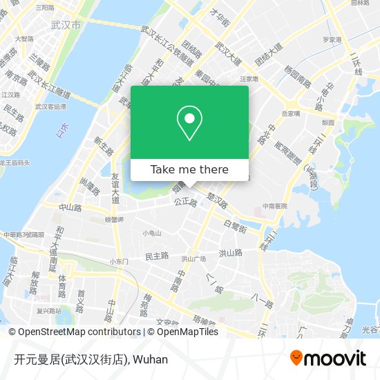 开元曼居(武汉汉街店) map