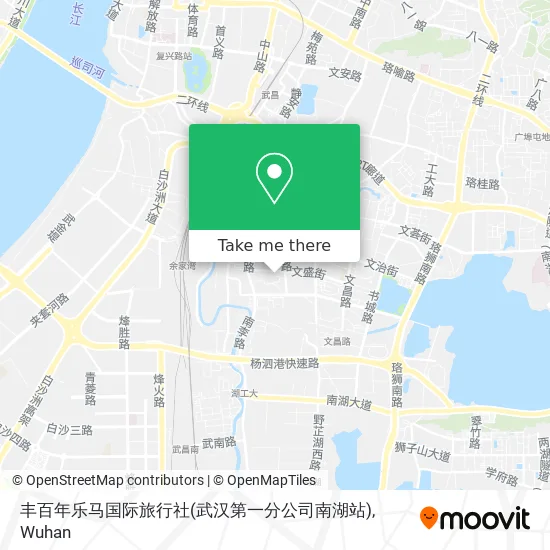 丰百年乐马国际旅行社(武汉第一分公司南湖站) map