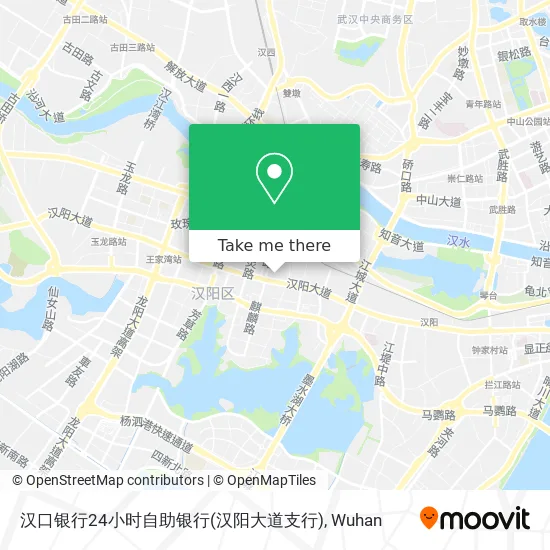 汉口银行24小时自助银行(汉阳大道支行) map