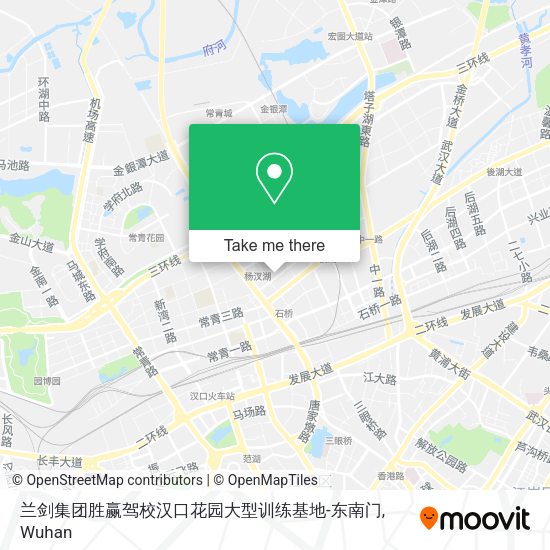 兰剑集团胜赢驾校汉口花园大型训练基地-东南门 map