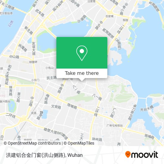 洪建铝合金门窗(洪山侧路) map