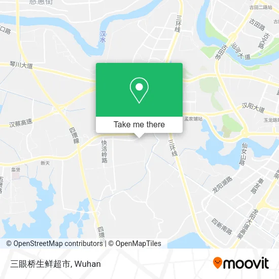 三眼桥生鲜超市 map
