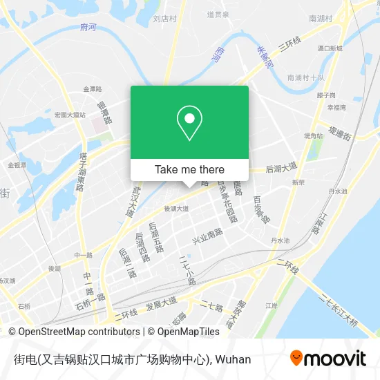 街电(又吉锅贴汉口城市广场购物中心) map