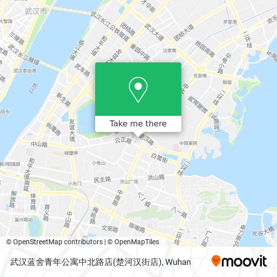 武汉蓝舍青年公寓中北路店(楚河汉街店) map