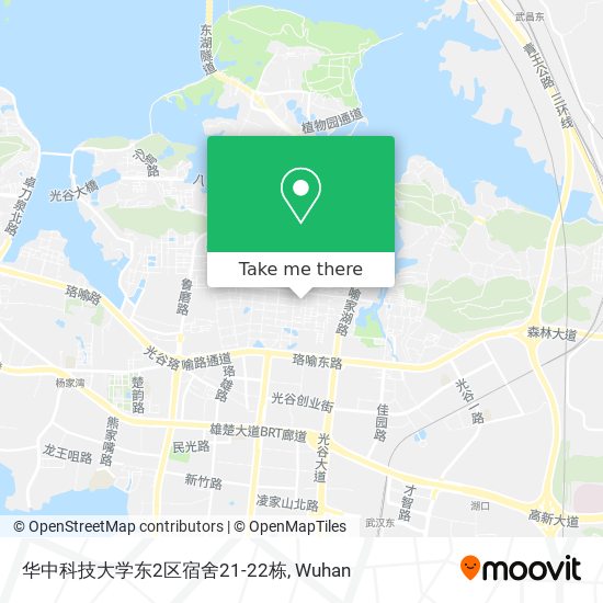 华中科技大学东2区宿舍21-22栋 map