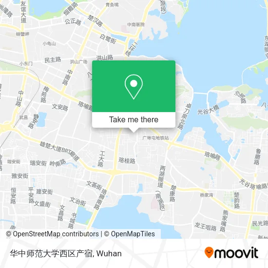 华中师范大学西区产宿 map