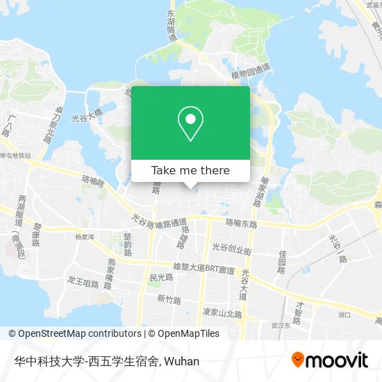 华中科技大学-西五学生宿舍 map