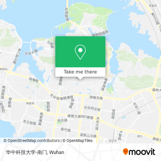 华中科技大学-南门 map