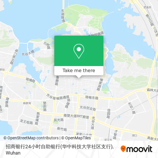 招商银行24小时自助银行(华中科技大学社区支行) map