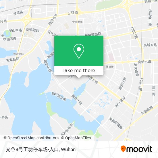 光谷8号工坊停车场-入口 map