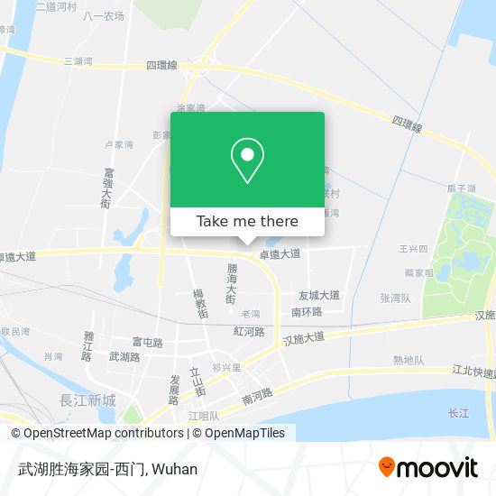 武湖胜海家园-西门 map