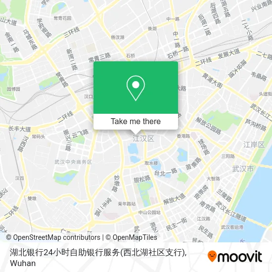 湖北银行24小时自助银行服务(西北湖社区支行) map