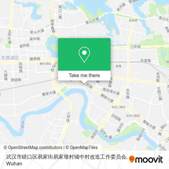 武汉市硚口区易家街易家墩村城中村改造工作委员会 map