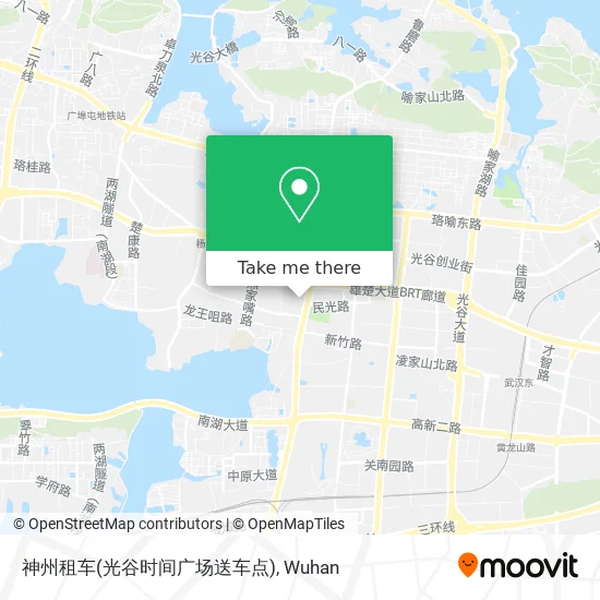 神州租车(光谷时间广场送车点) map