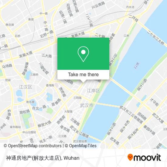 神通房地产(解放大道店) map