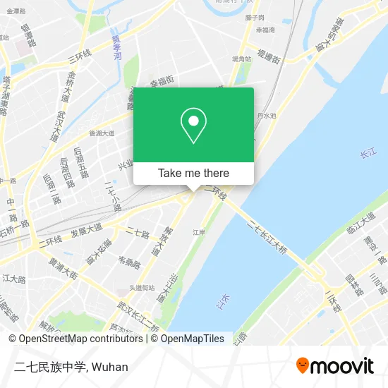 二七民族中学 map