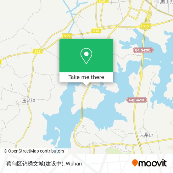 蔡甸区锦绣文城(建设中) map